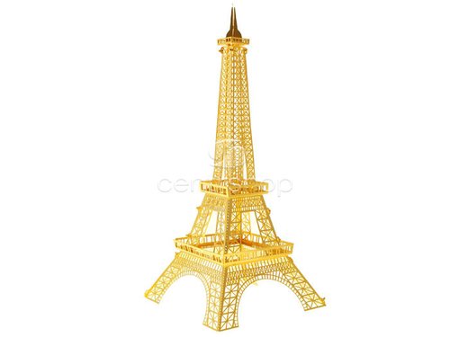 3D kovov puzzle Eiffelova v